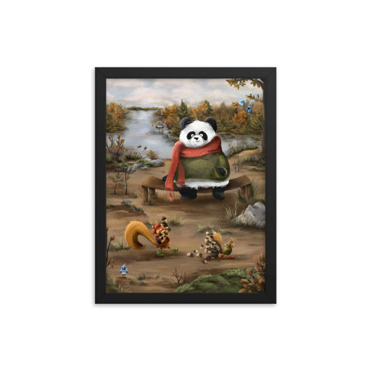 Panda with Friends - Framed