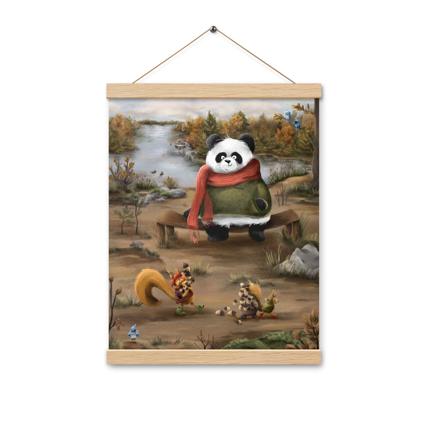 Panda with Friends - Hanging Poster